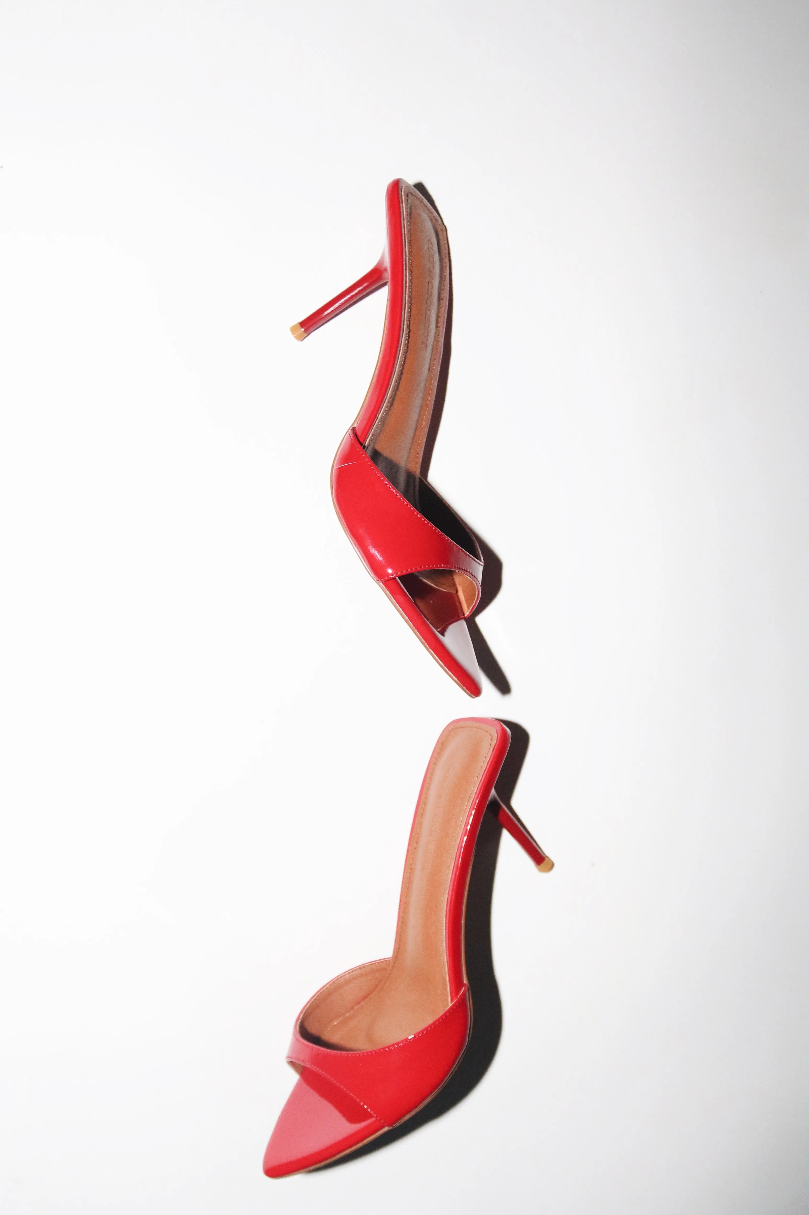 Zena Red Patent Vegan Mules 80 mm sold by Cult of Coquette product image thumbnail 3