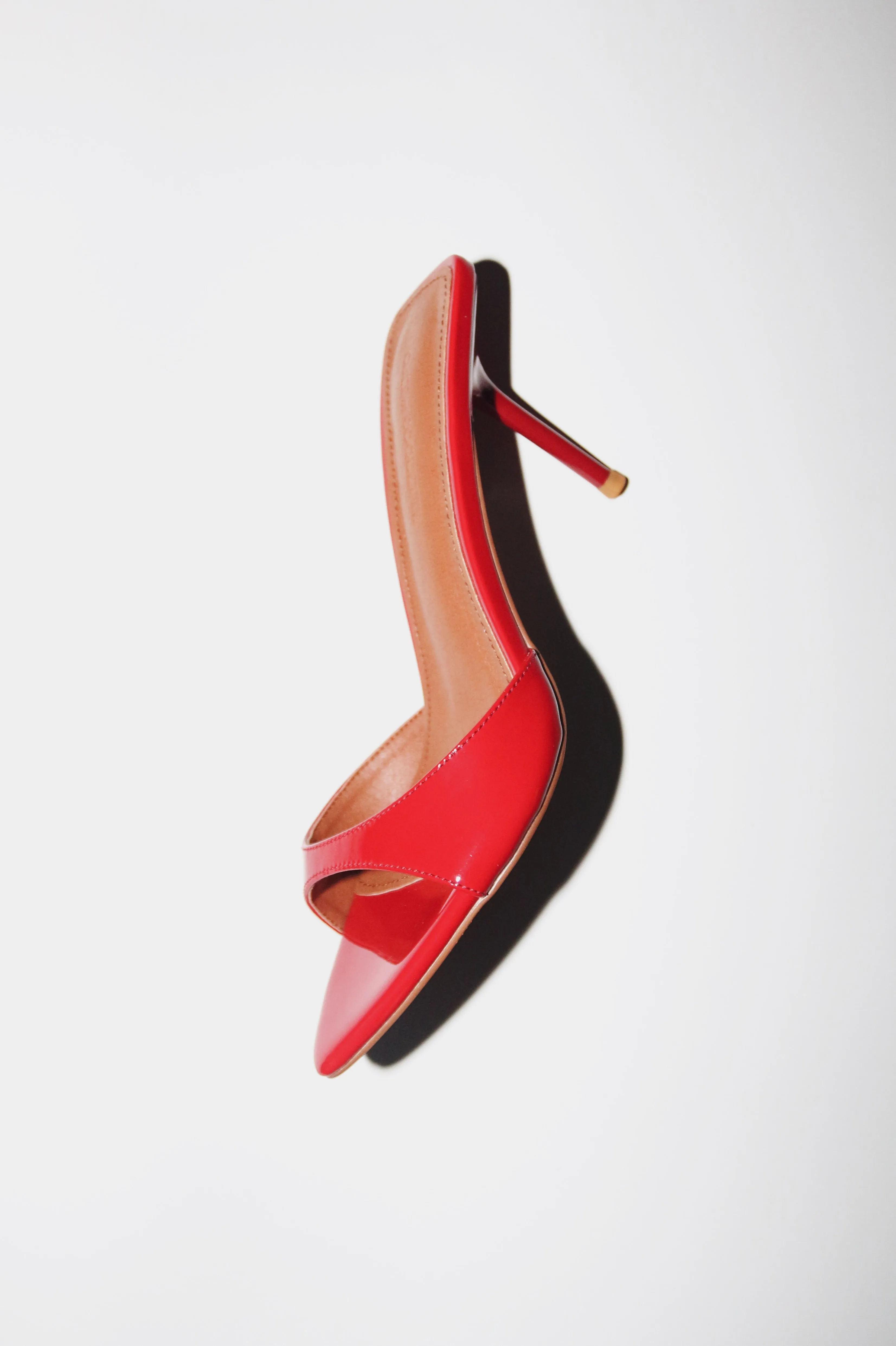 Zena Red Patent Vegan Mules 80 mm sold by Cult of Coquette product image thumbnail 4