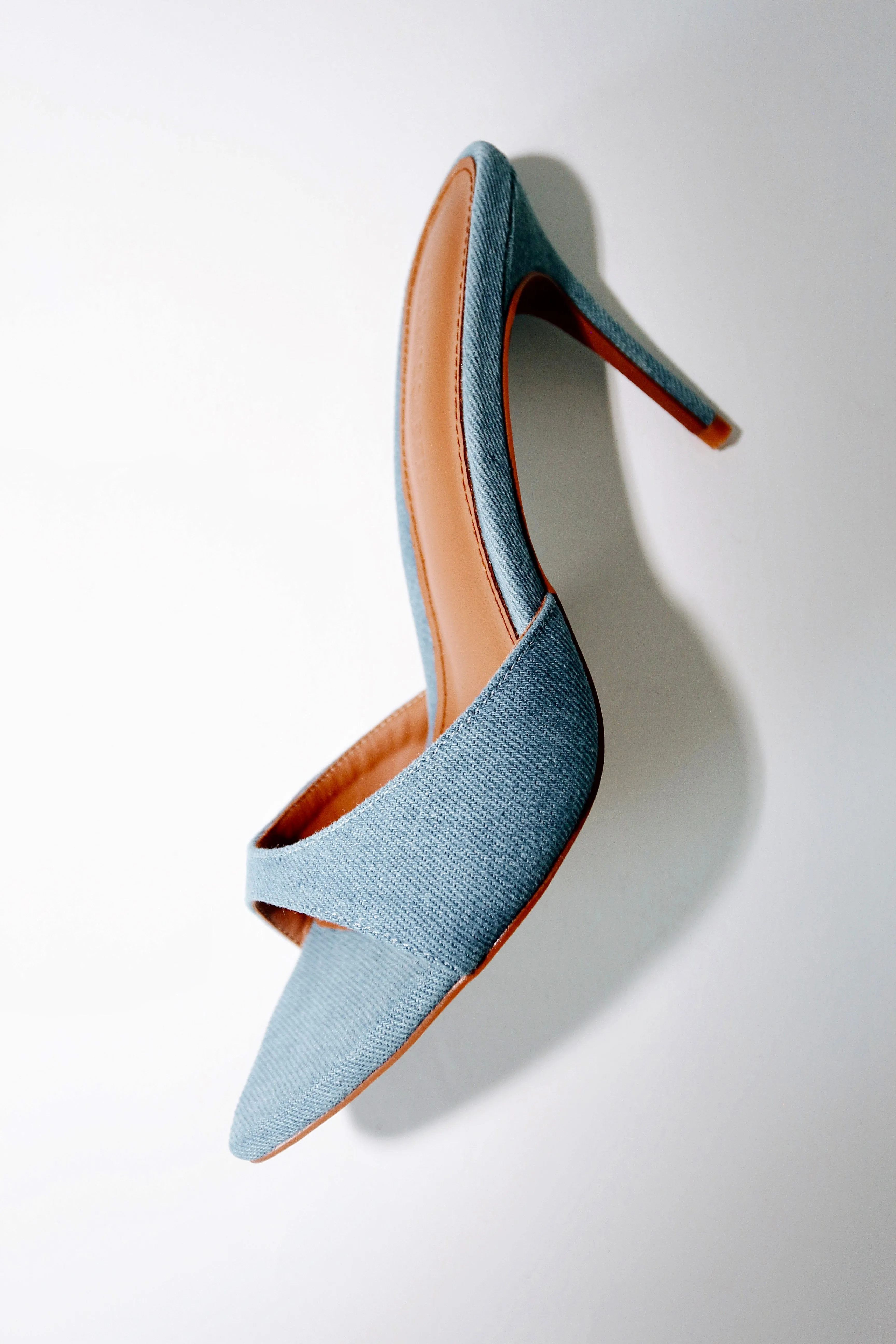 Gia Denim Vegan Mules 80 mm sold by Cult of Coquette product image thumbnail 2