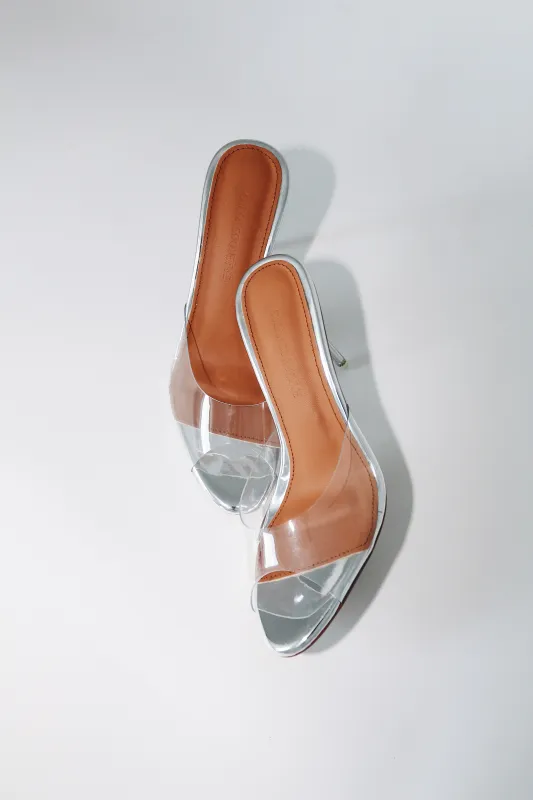 Lori Glass Slipper Mules 90 mm sold by Cult of Coquette
