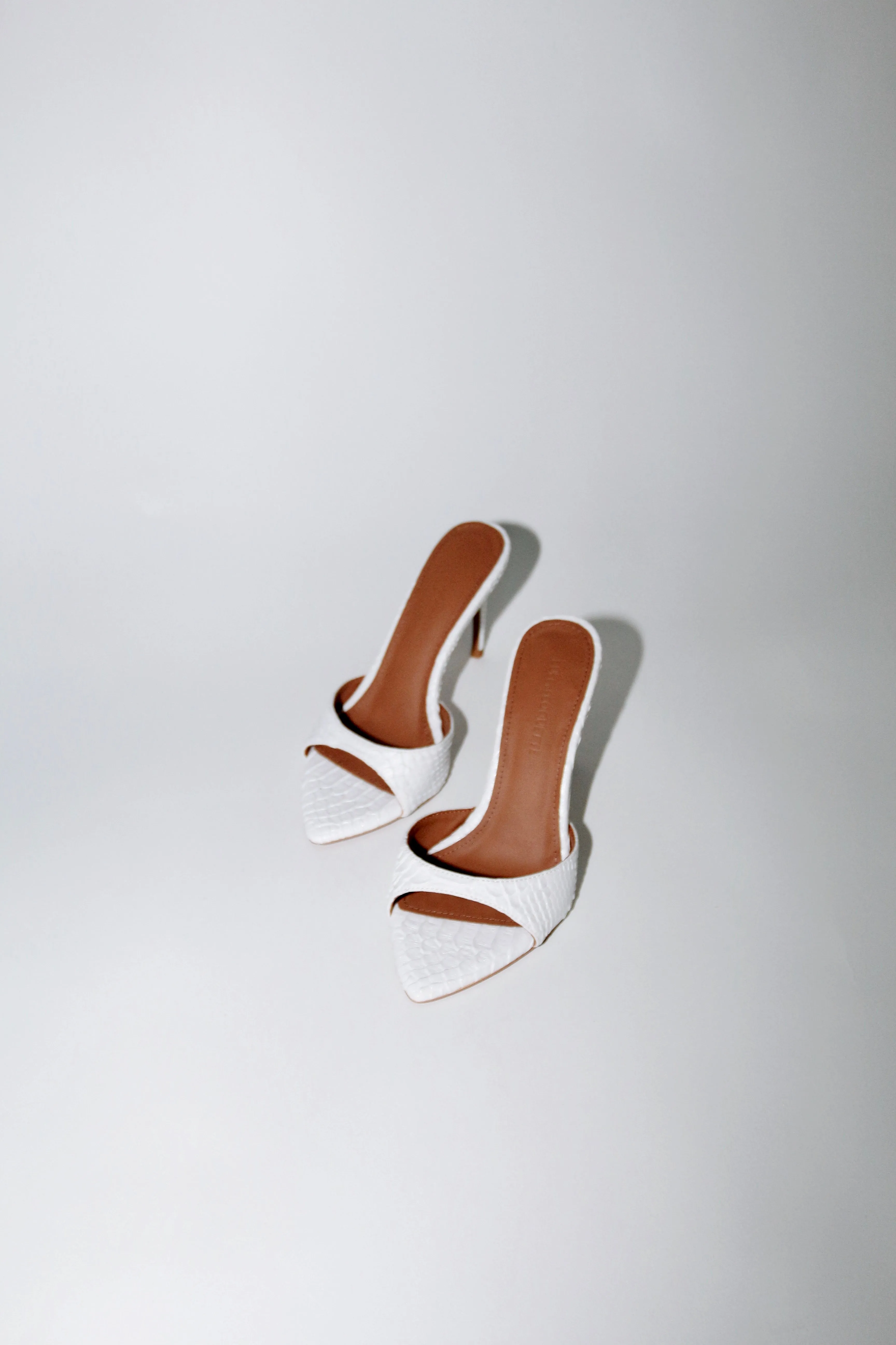 Gia White Reptile Vegan Mules 80 mm sold by Cult of Coquette product image thumbnail 4