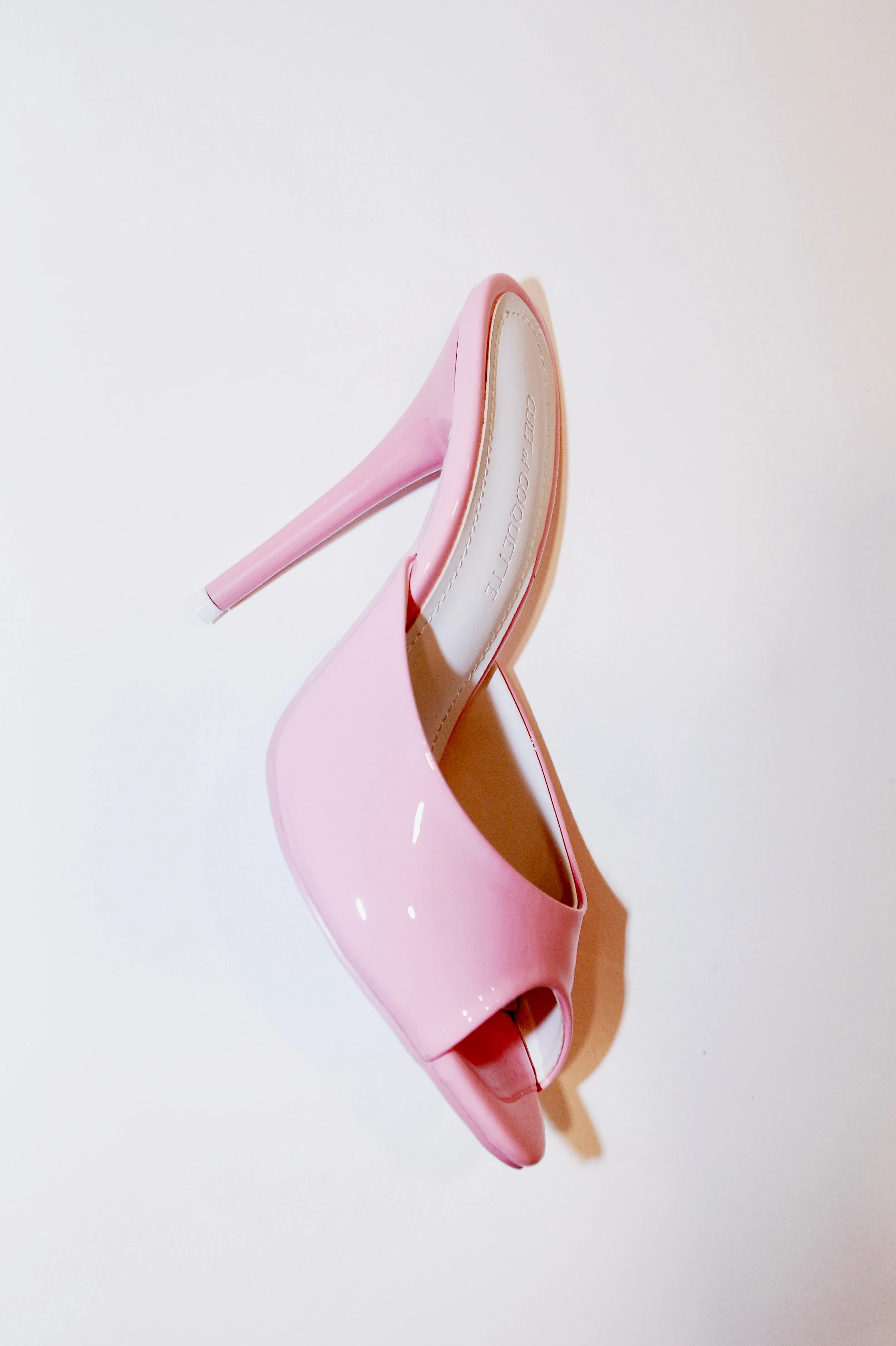 Ford Pink Patent Vegan Leather Open Toe Mules sold by Cult of Coquette product image thumbnail 2