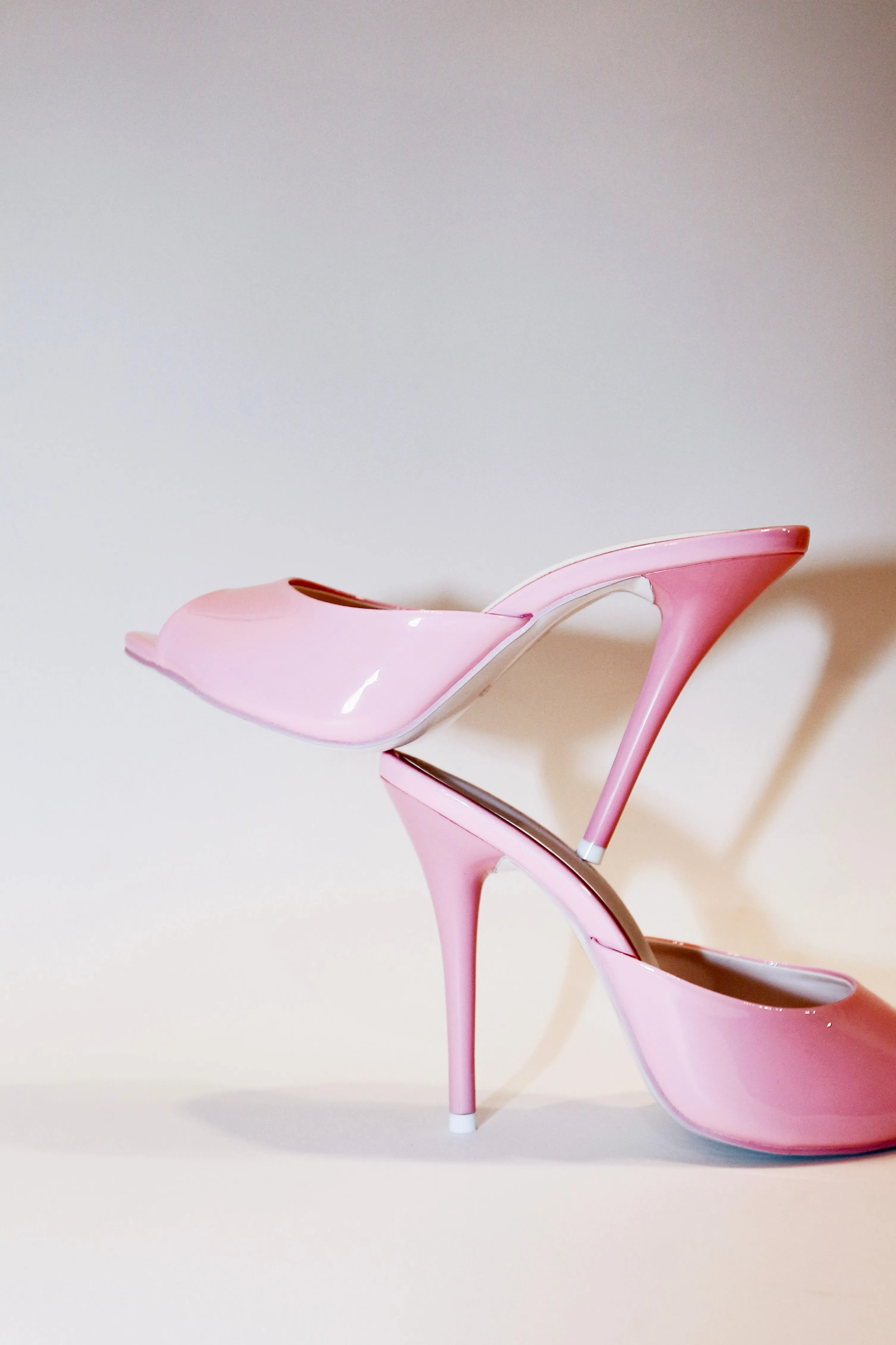 Ford Pink Patent Vegan Leather Open Toe Mules sold by Cult of Coquette product image thumbnail 3
