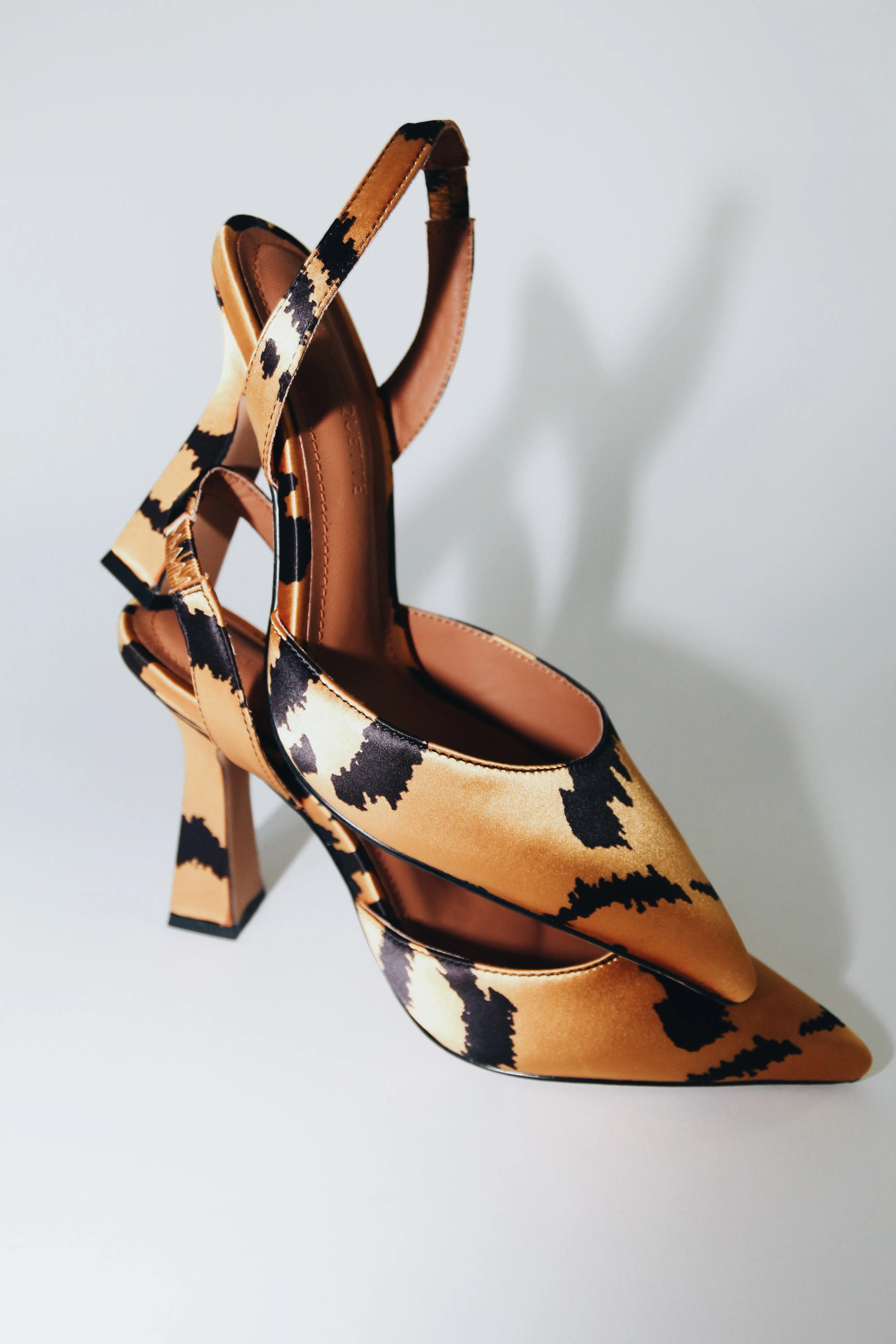 Farah Vegan Satin Tiger Print Slingbacks sold by Cult of Coquette product image thumbnail 5