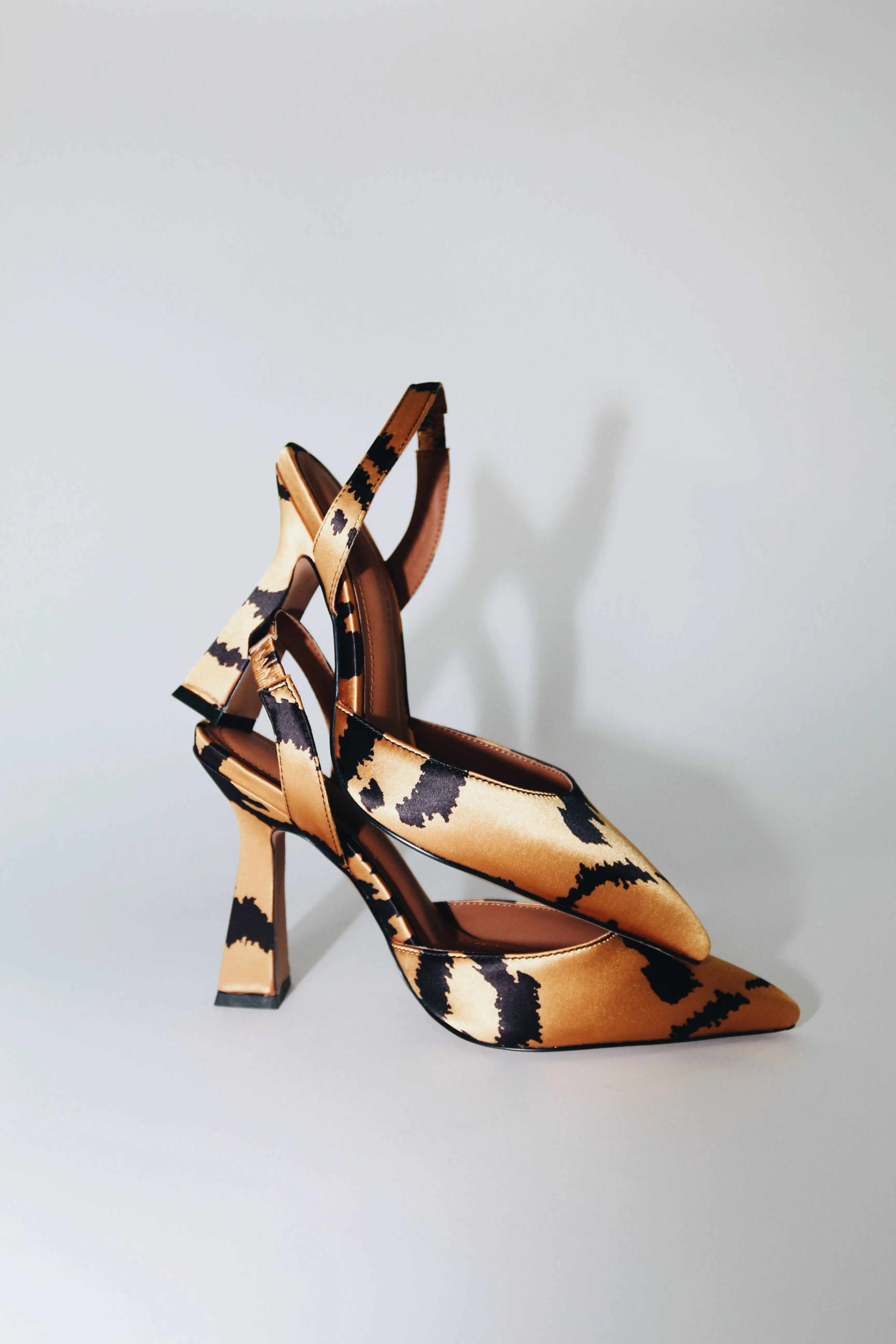 Farah Vegan Satin Tiger Print Slingbacks sold by Cult of Coquette product image thumbnail 2