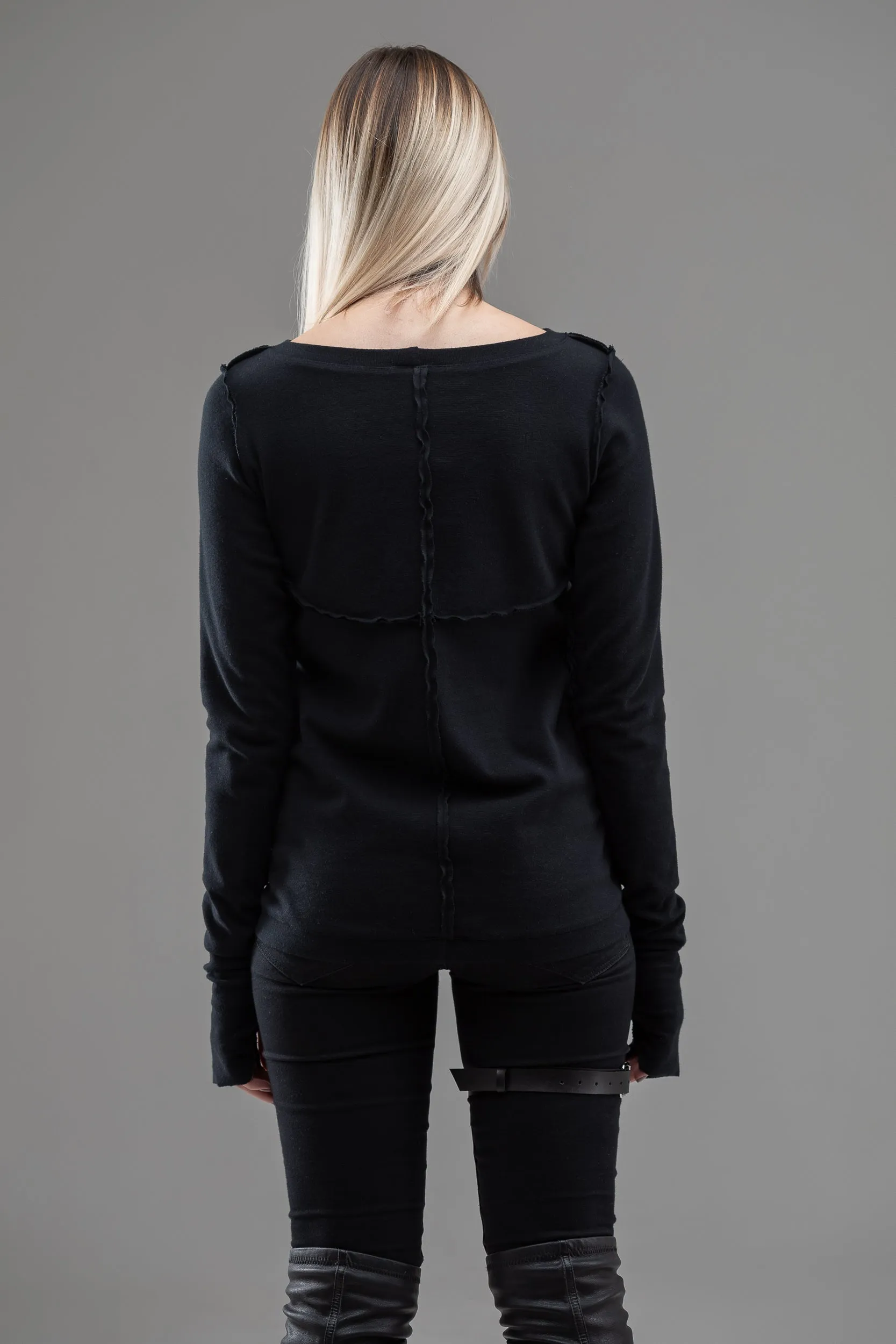 Black gothic jumper sold by MDNT:45 product image thumbnail 3