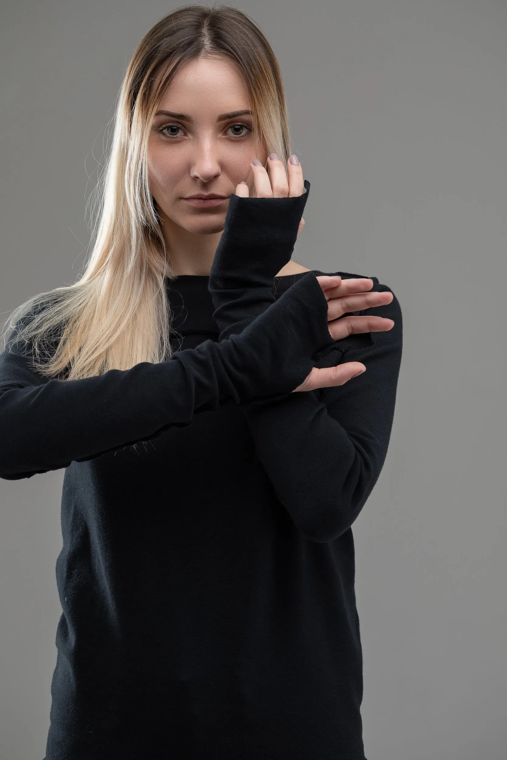 Black gothic jumper sold by MDNT:45 product image thumbnail 5