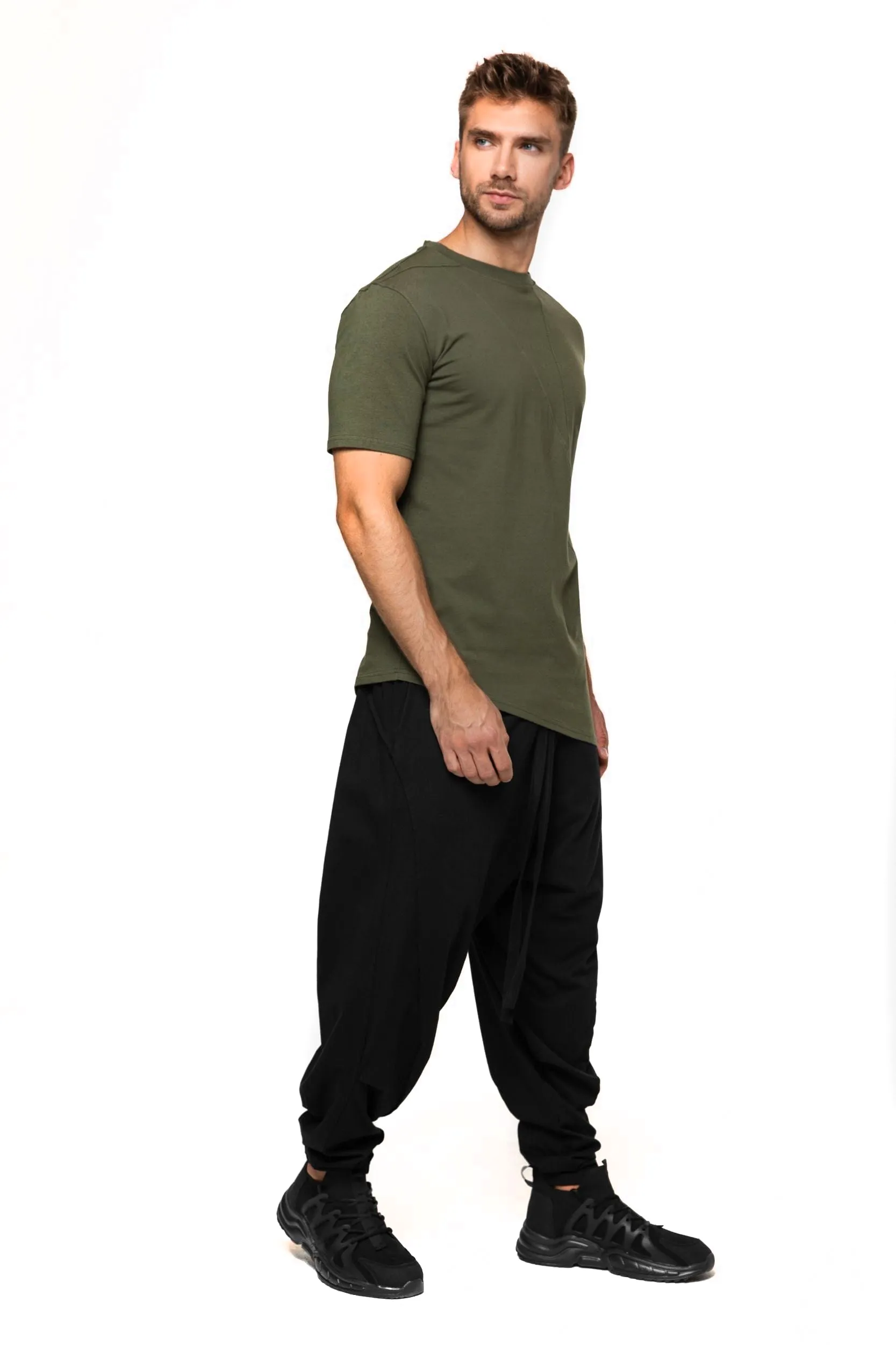 Lightweight asymmetric T-shirt sold by MDNT:45 product image thumbnail 5