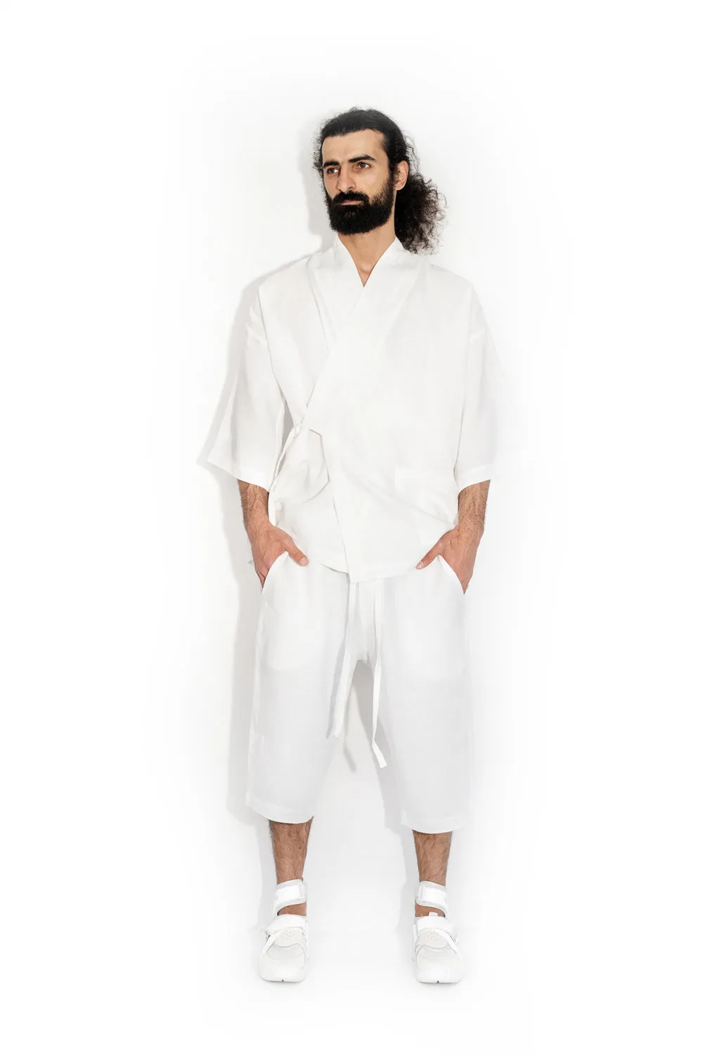 Linen shorts sold by MDNT:45 product image thumbnail 4