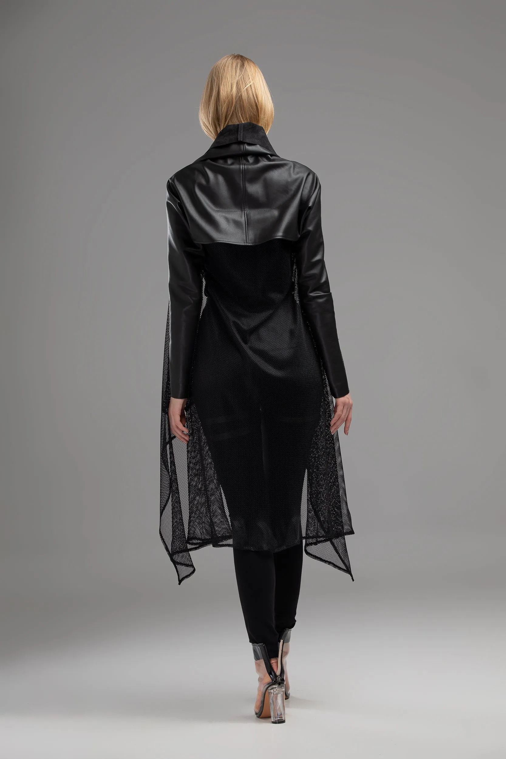 Black sheer bolero jacket sold by MDNT:45 product image thumbnail 2