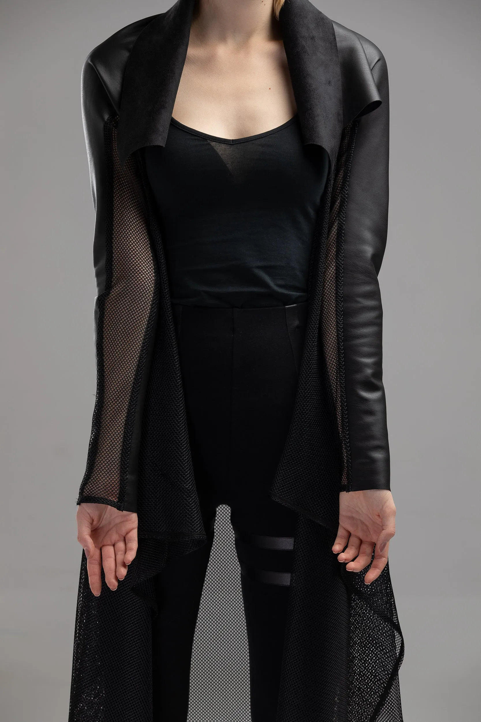Black sheer bolero jacket sold by MDNT:45 product image thumbnail 5