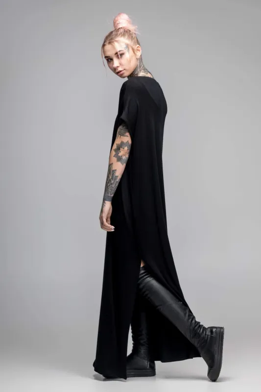 Oversized black maxi dress sold by MDNT:45