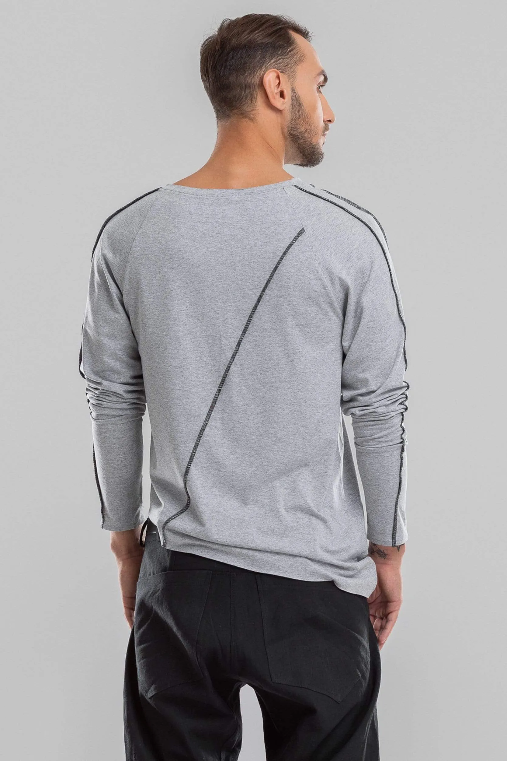 Asymmetric Long Sleeve T-shirt sold by MDNT:45 product image thumbnail 4