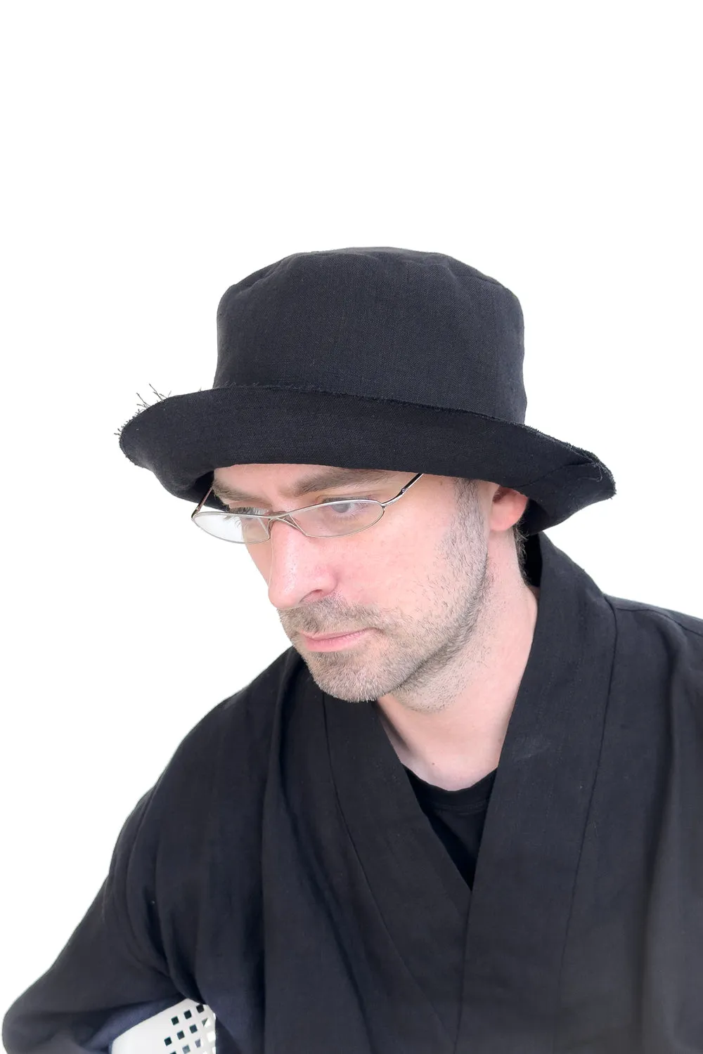 Layered black bucket hat sold by MDNT:45 product image thumbnail 3