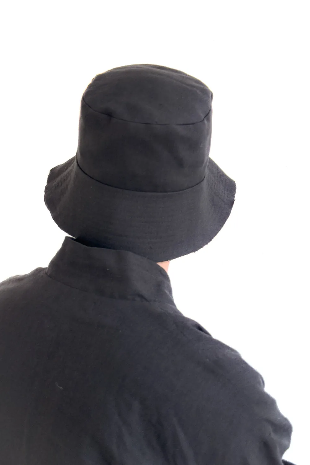 Layered black bucket hat sold by MDNT:45 product image thumbnail 2