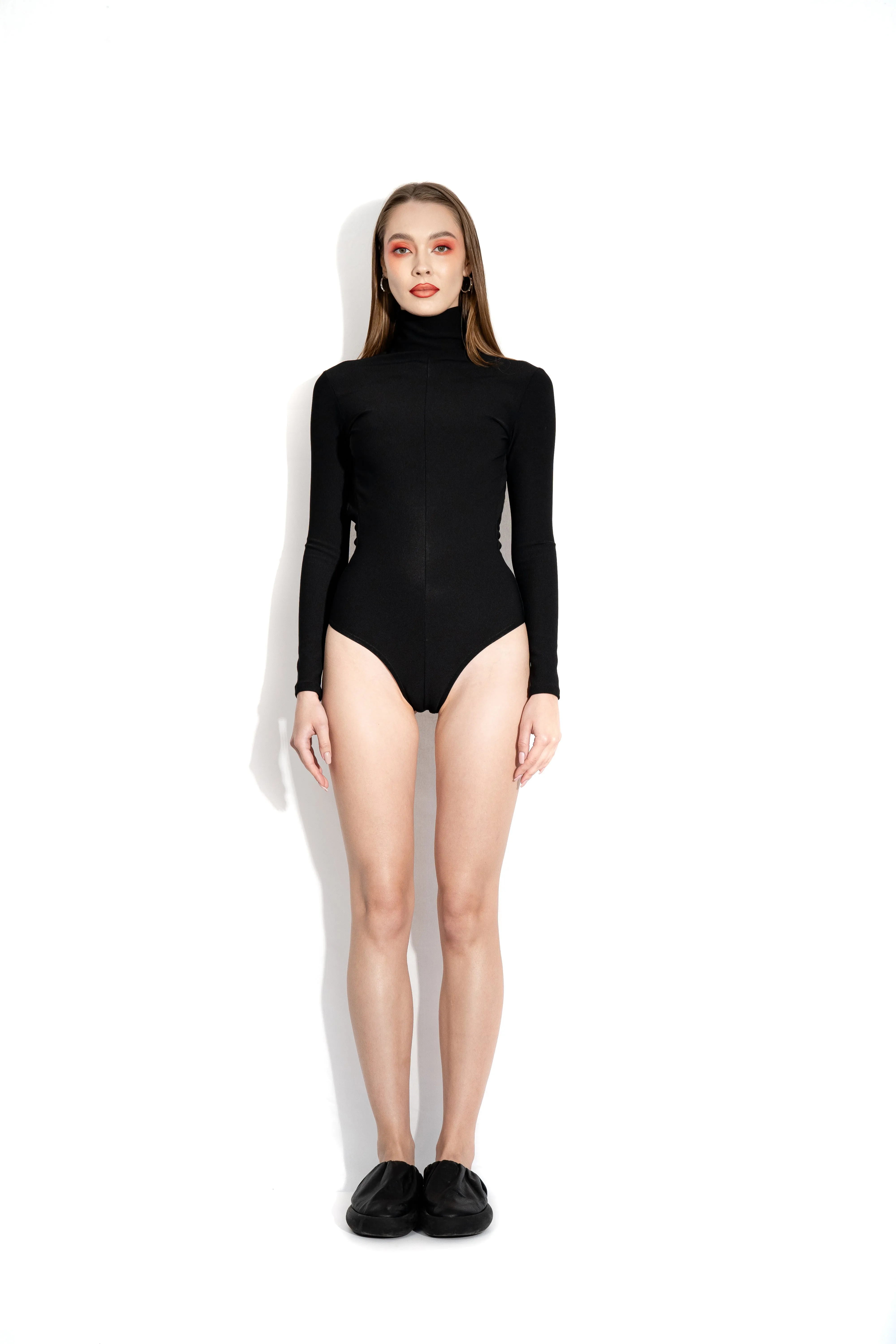 Black boom-back bodysuit sold by MDNT:45 product image thumbnail 4