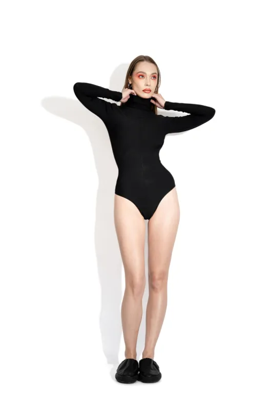 Black boom-back bodysuit sold by MDNT:45