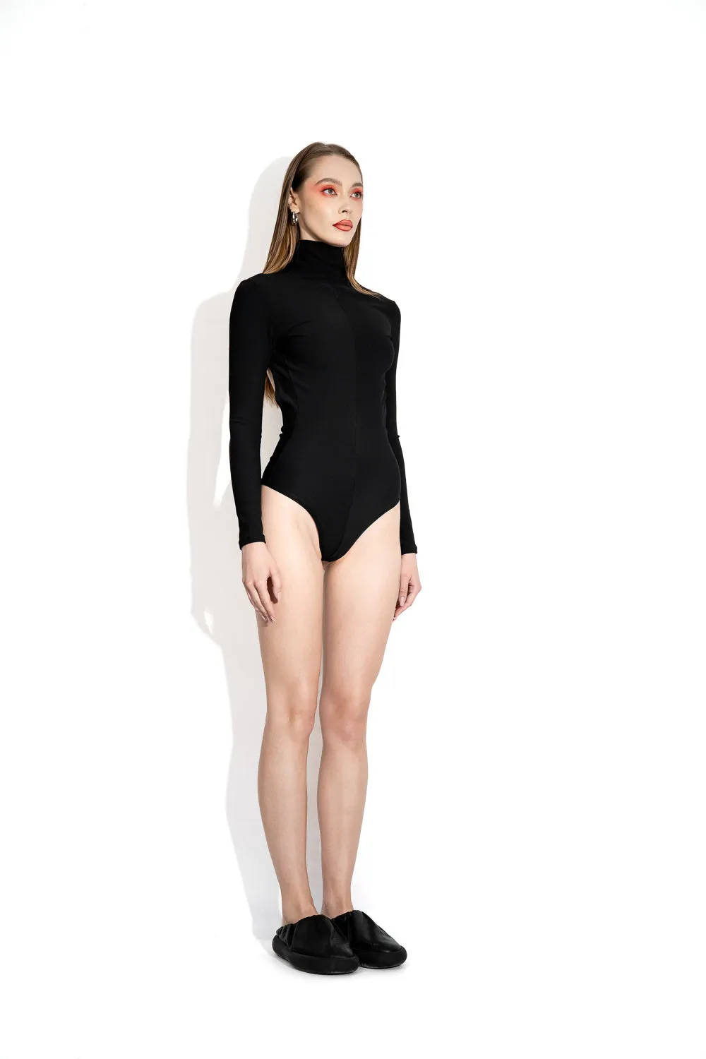 Black boom-back bodysuit sold by MDNT:45 product image thumbnail 3