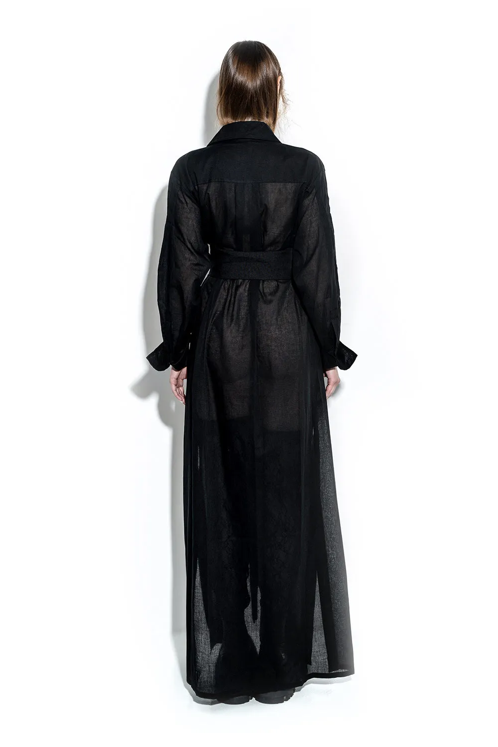 Belted long shirt dress sold by MDNT:45 product image thumbnail 4
