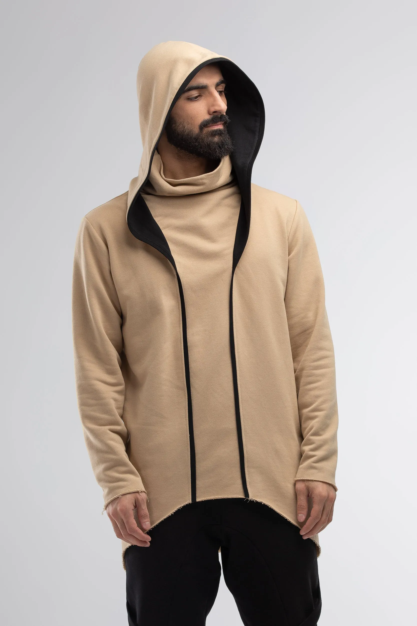 Men beige hoodie sold by MDNT:45