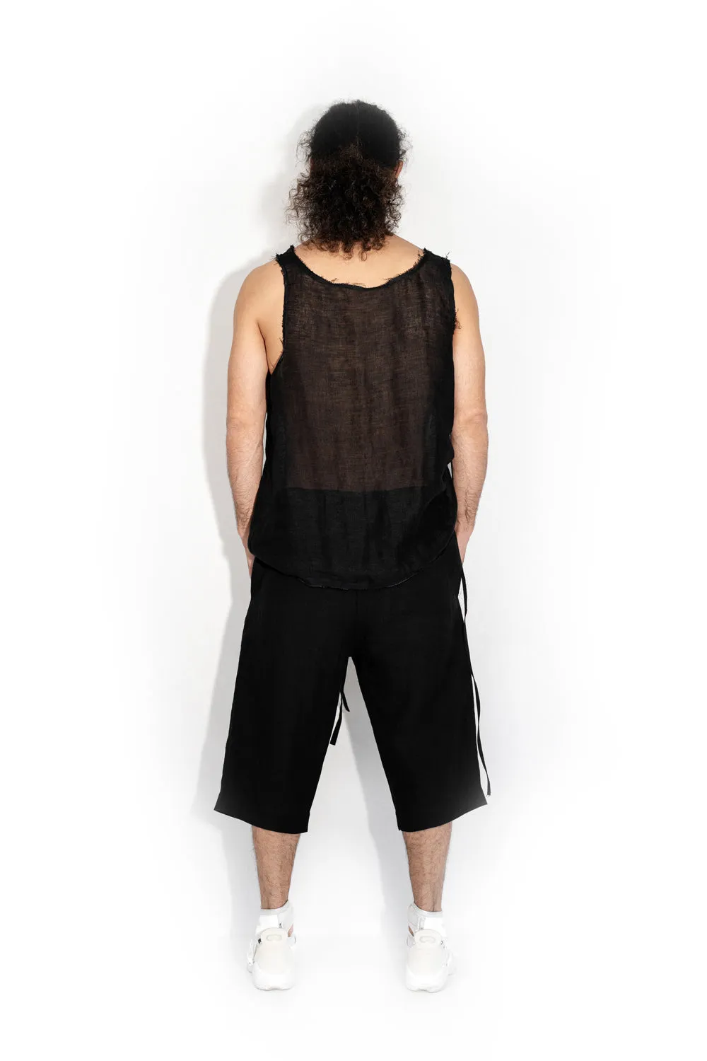 Linen shorts sold by MDNT:45 product image thumbnail 3