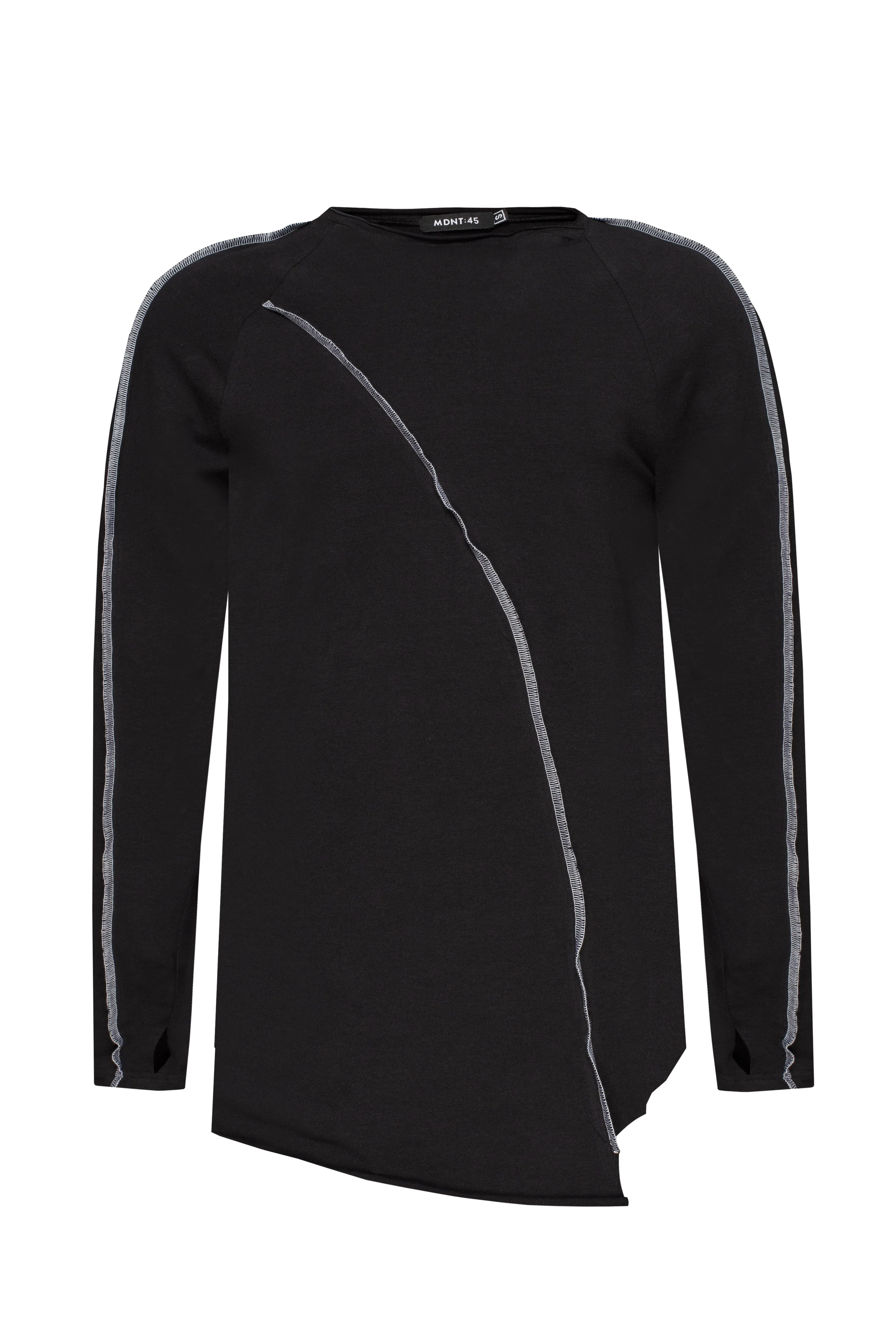 Asymmetric Long Sleeve T-shirt sold by MDNT:45