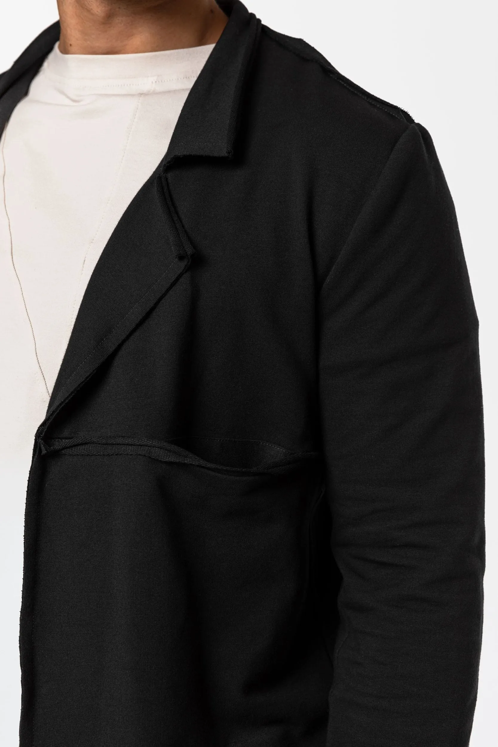 Black Cotton Blazer sold by MDNT:45 product image thumbnail 4