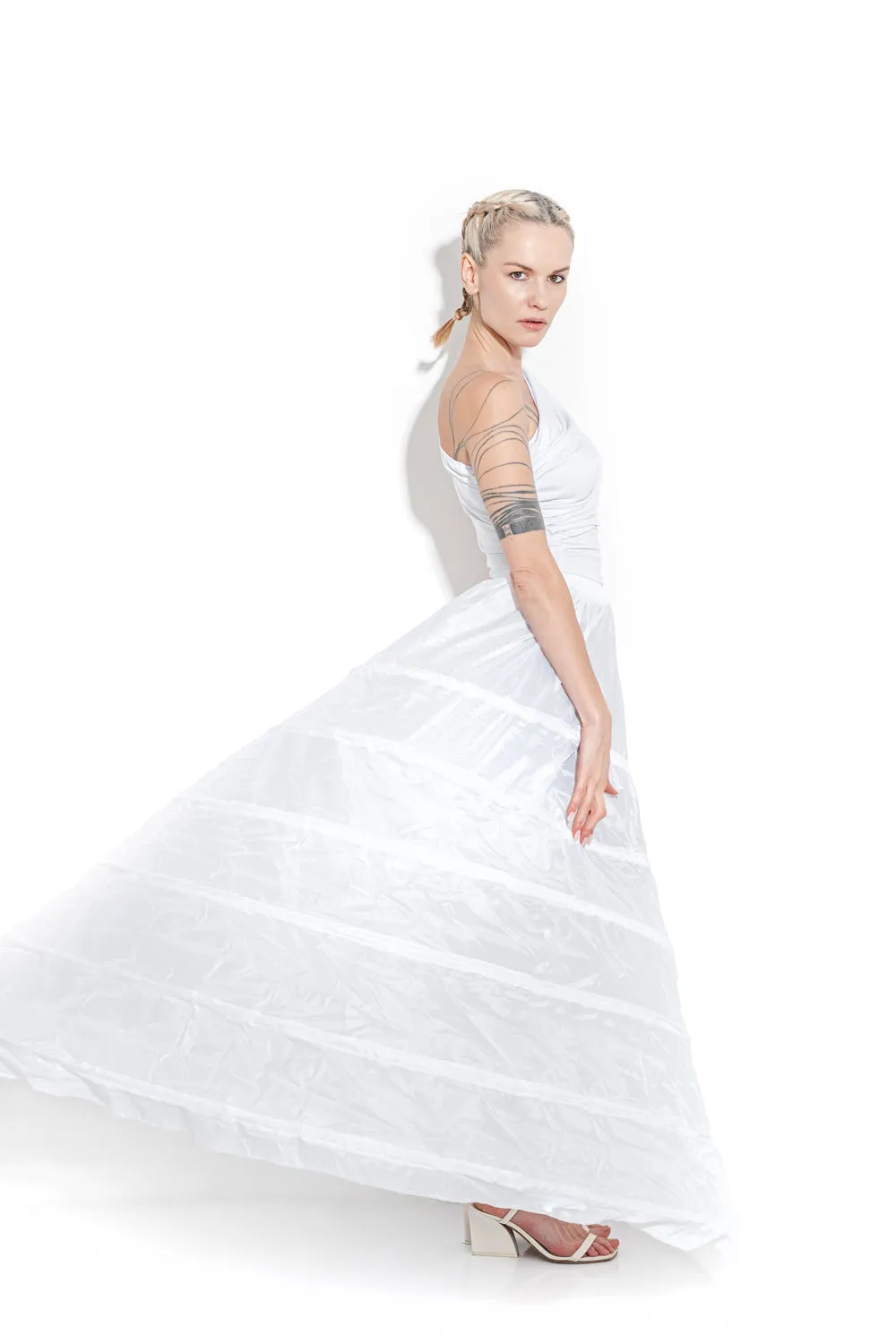 Draped one-shoulder top sold by MDNT:45 product image thumbnail 5