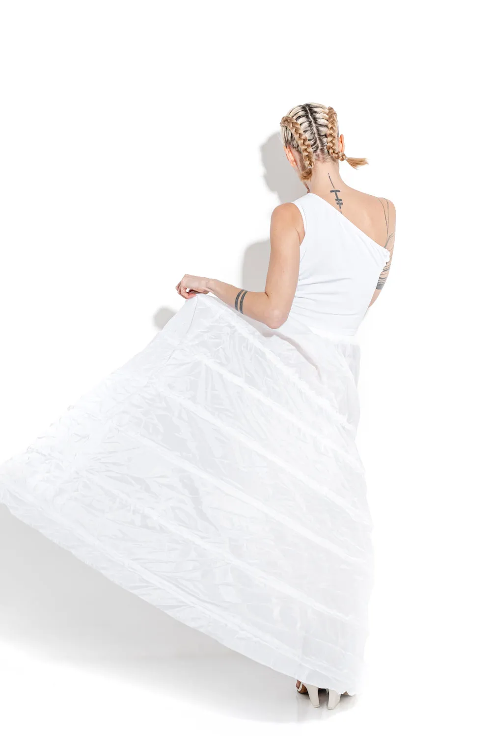 Draped one-shoulder top sold by MDNT:45 product image thumbnail 2