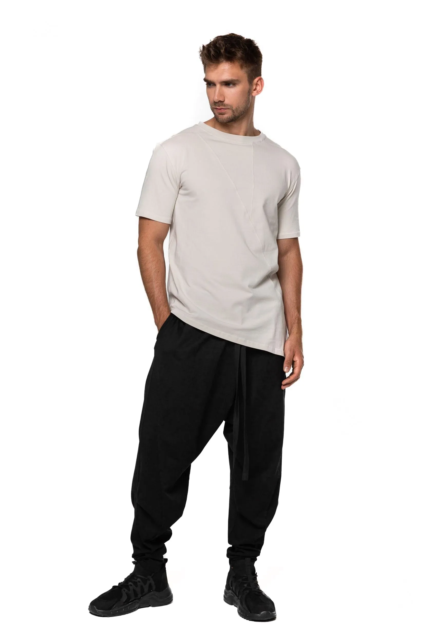 Lightweight asymmetric T-shirt sold by MDNT:45 product image thumbnail 5