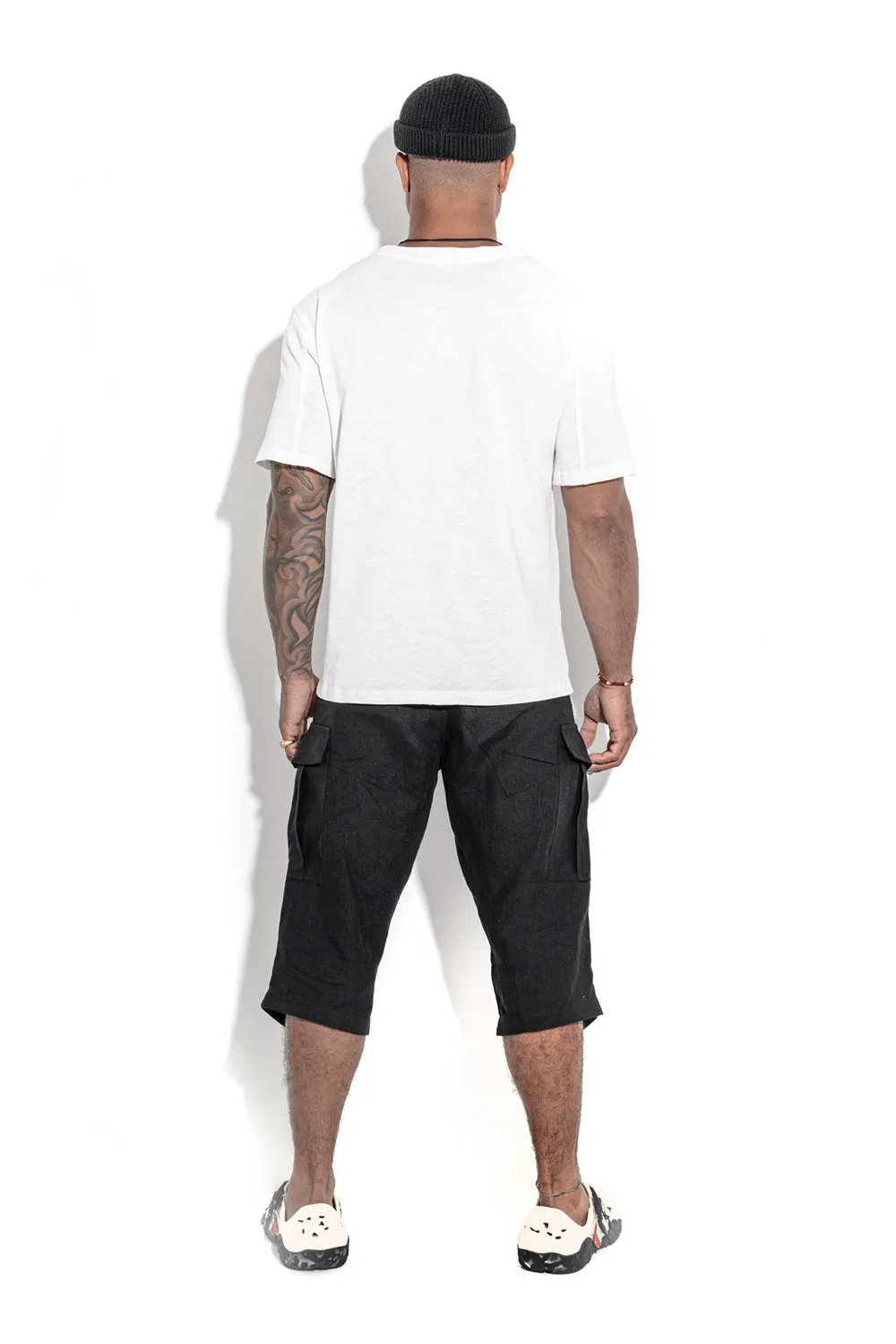 Natural White T-shirt with a geometric seam sold by MDNT:45 product image thumbnail 3