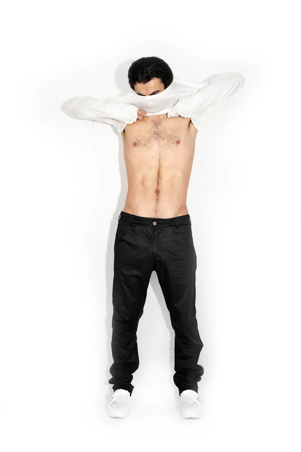 White Stitch Accent Long Sleeve T-shirt sold by MDNT:45 product image thumbnail 5