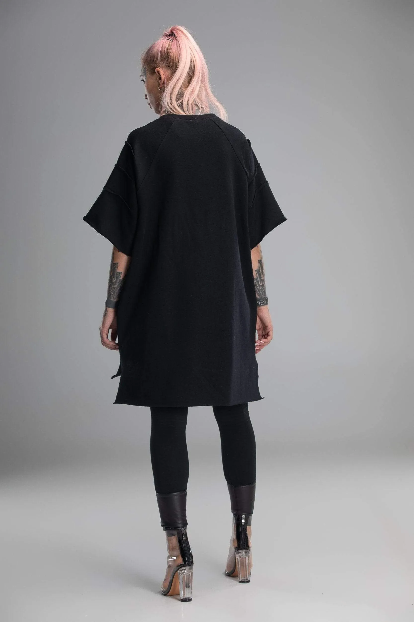 Black gothic loose tunic sold by MDNT:45 product image thumbnail 4