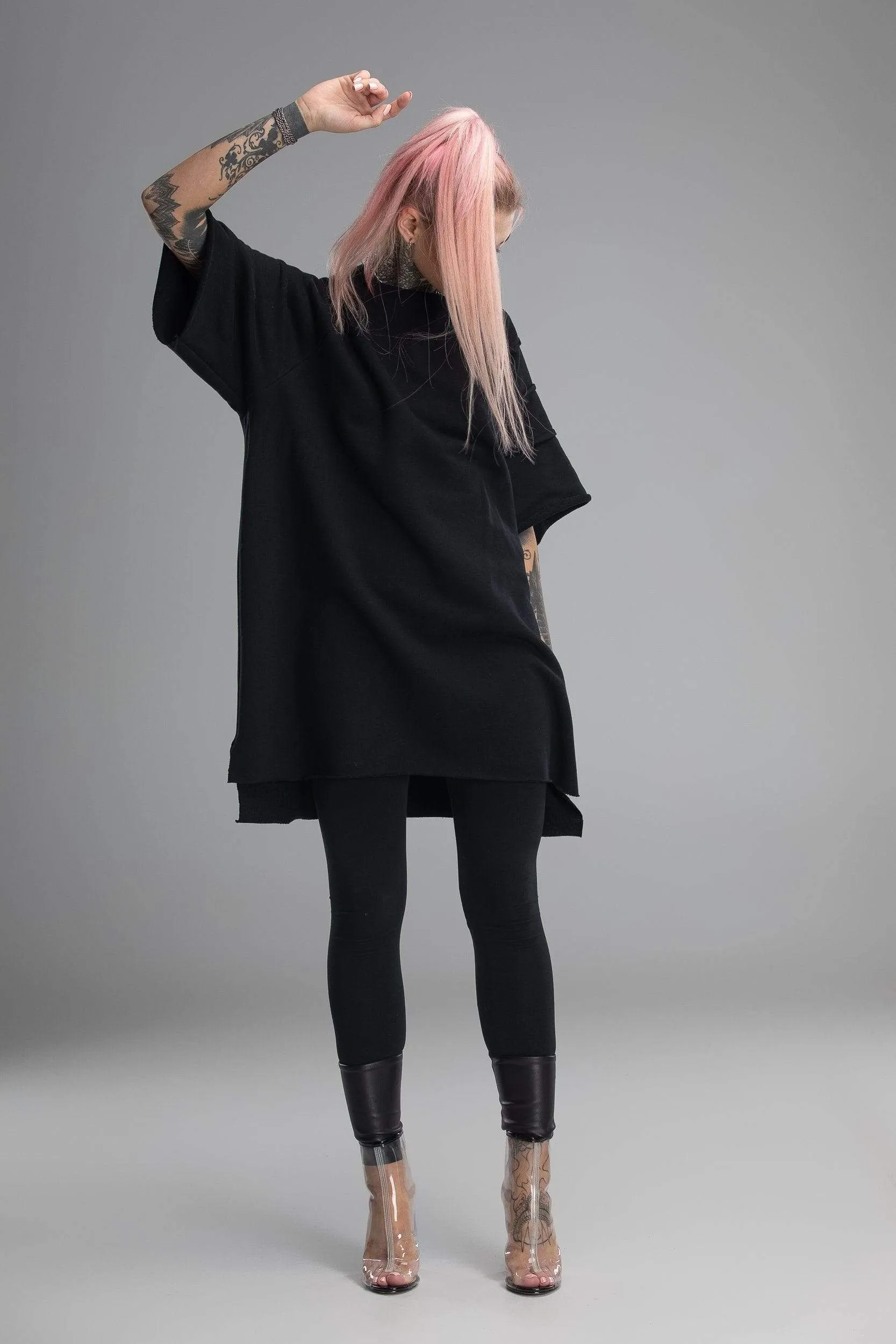 Black gothic loose tunic sold by MDNT:45 product image thumbnail 3