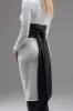 Faux leather kimono belt sold by MDNT:45