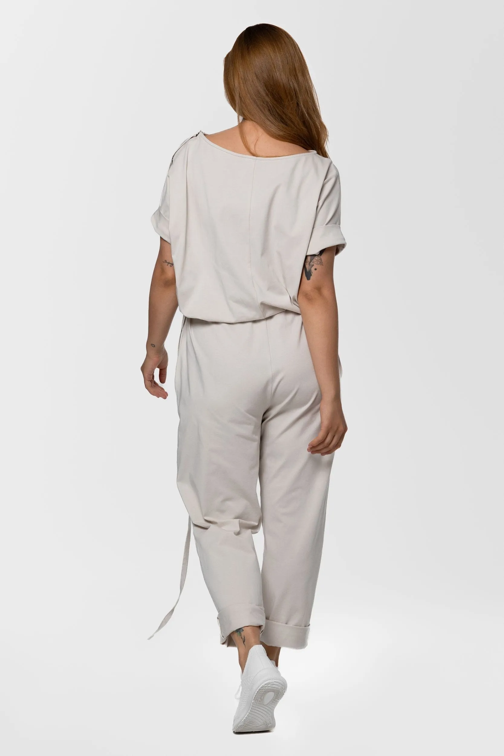 Drawstring-waist jumpsuit sold by MDNT:45 product image thumbnail 3