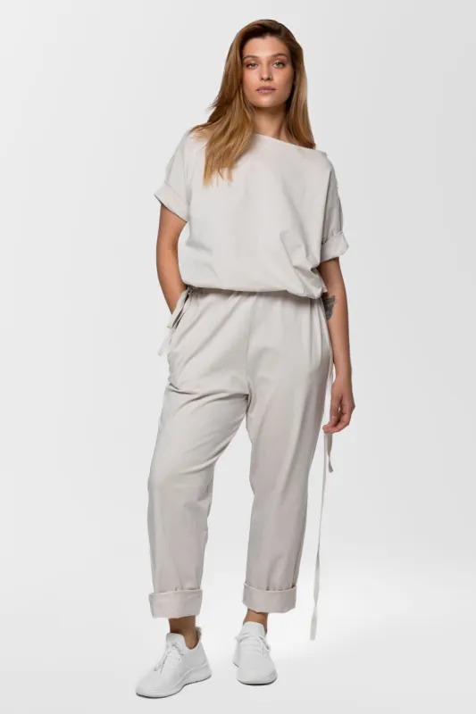 Drawstring-waist jumpsuit sold by MDNT:45