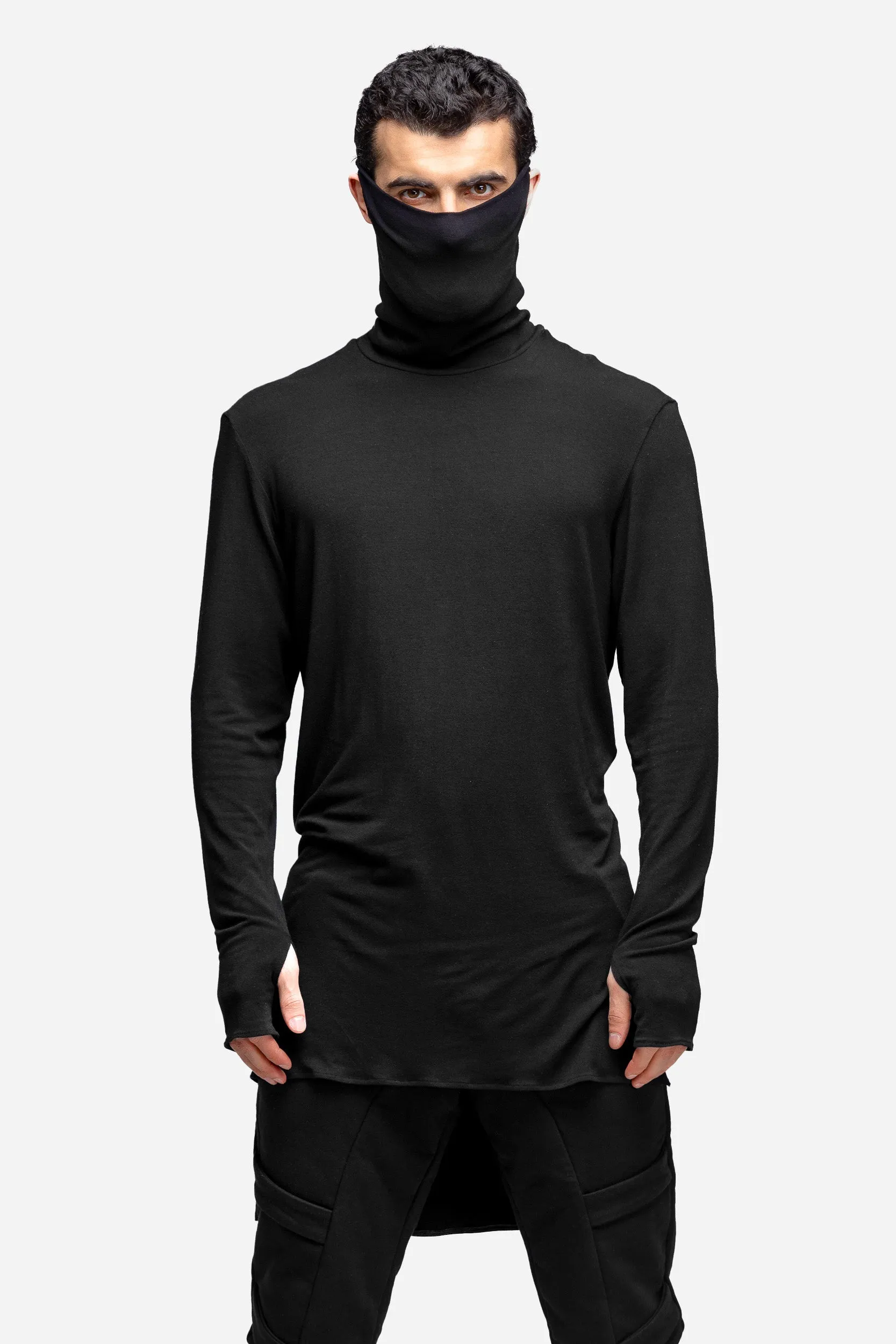 Black turtleneck sweater sold by MDNT:45 product image thumbnail 3