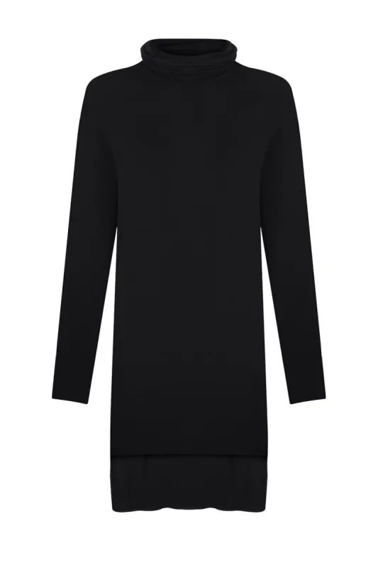 Black turtleneck sweater sold by MDNT:45