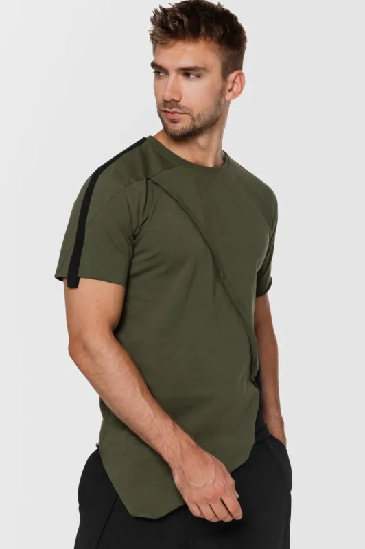 Two-tone Geometric T-shirt sold by MDNT:45