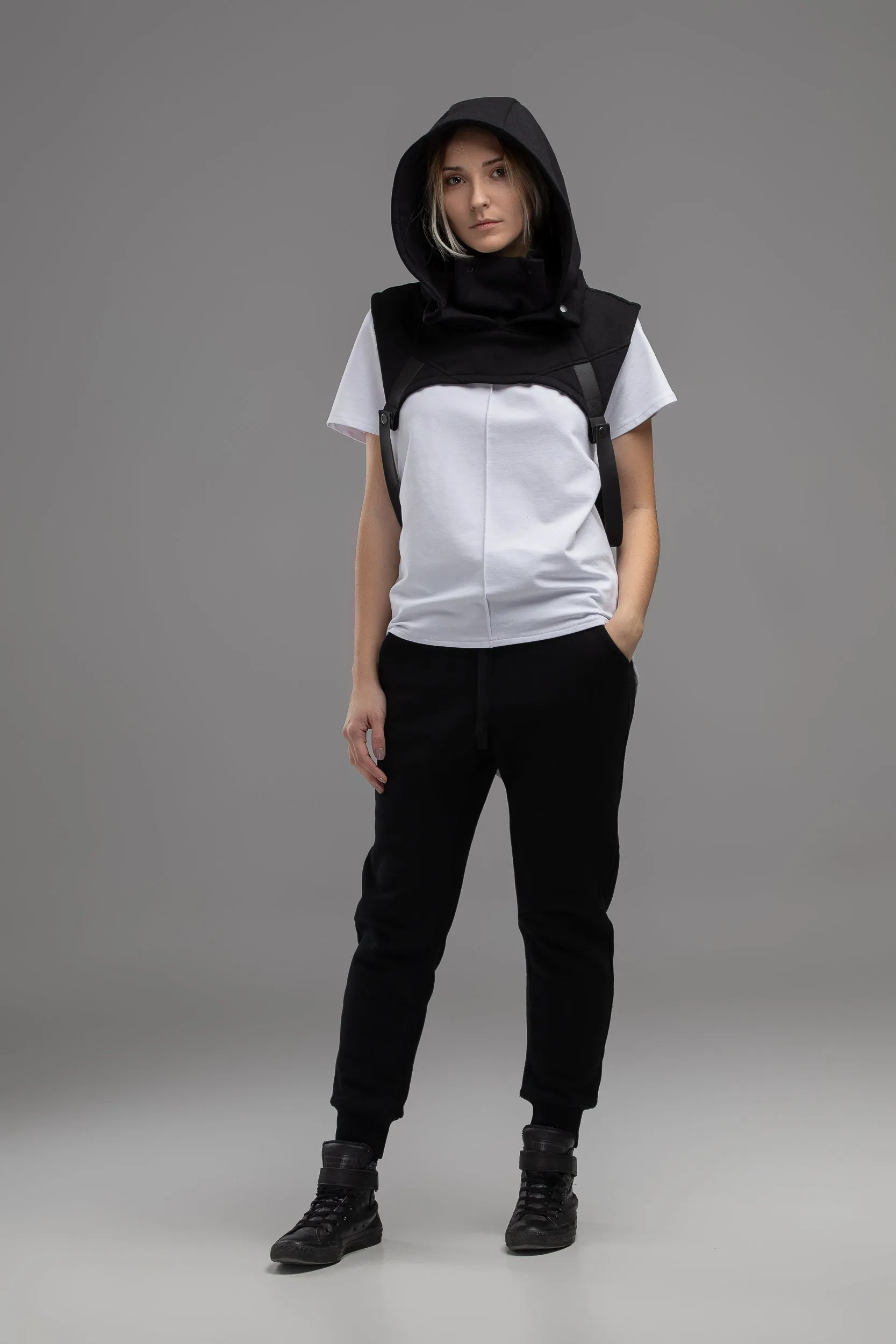 Gothic hooded cowl scarf sold by MDNT:45 product image thumbnail 3