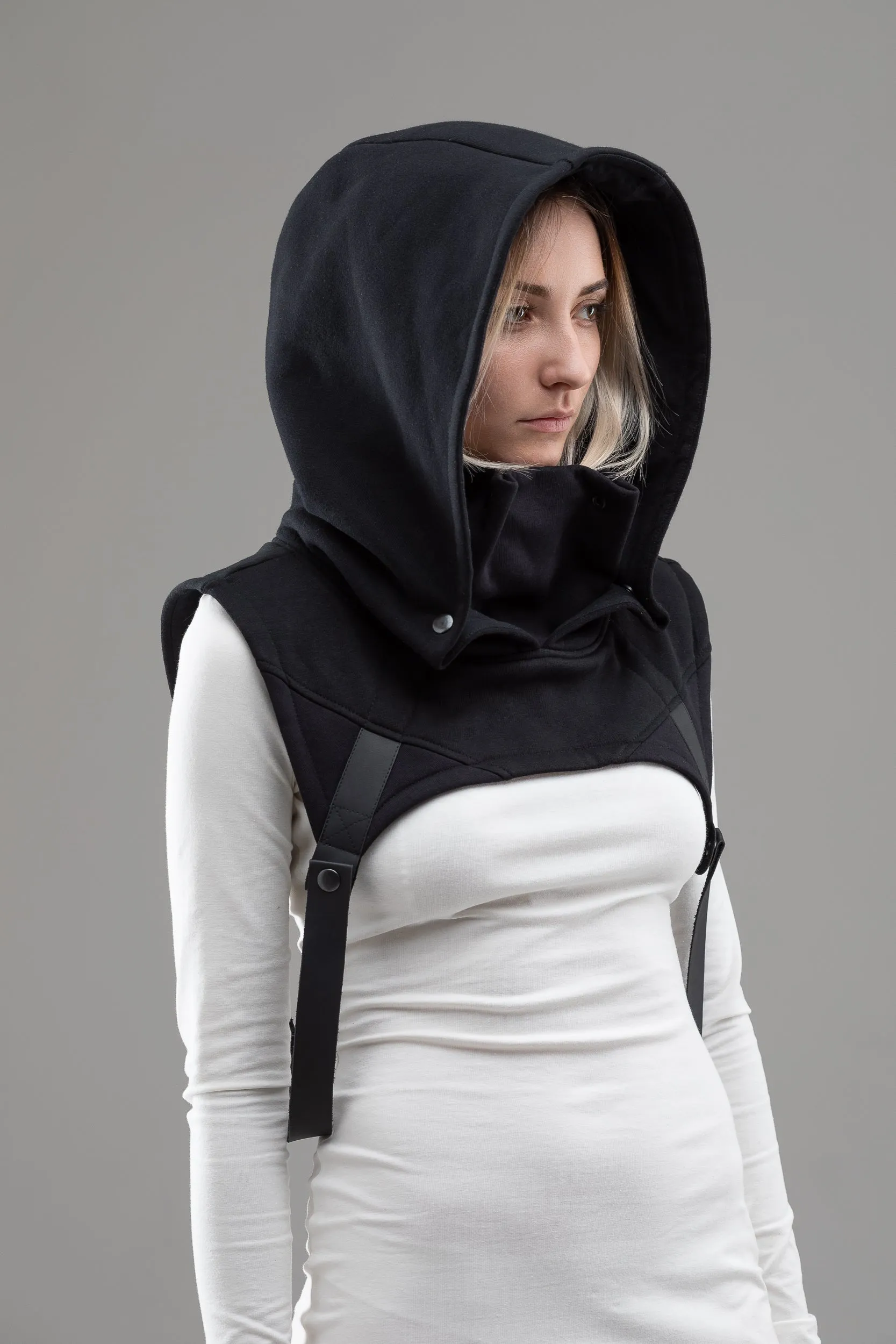 Gothic hooded cowl scarf sold by MDNT:45 product image thumbnail 2