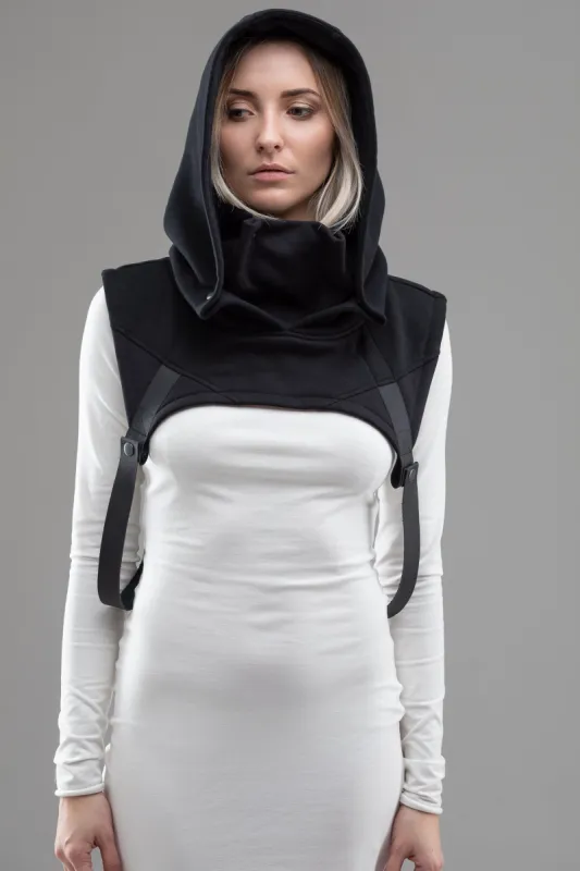 Gothic hooded cowl scarf sold by MDNT:45