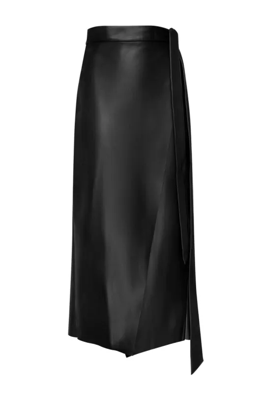 Black midi skirt sold by MDNT:45