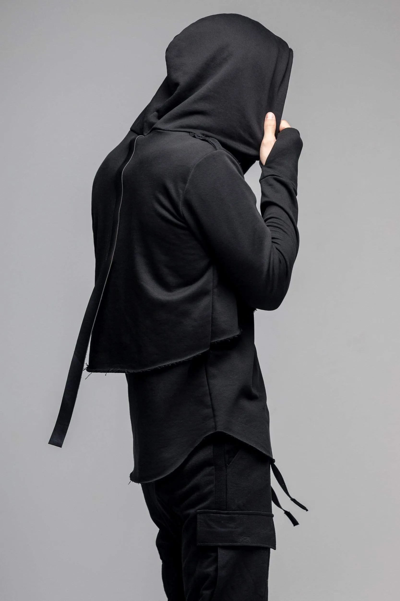 Cyberpunk Hooded Top with Straps sold by MDNT:45 product image thumbnail 4