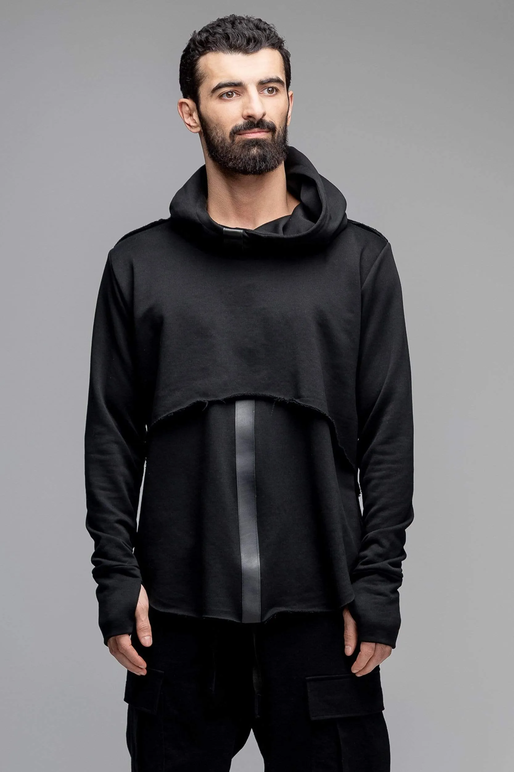 Cyberpunk Hooded Top with Straps sold by MDNT:45 product image thumbnail 3