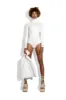 White boom-back bodysuit sold by MDNT:45