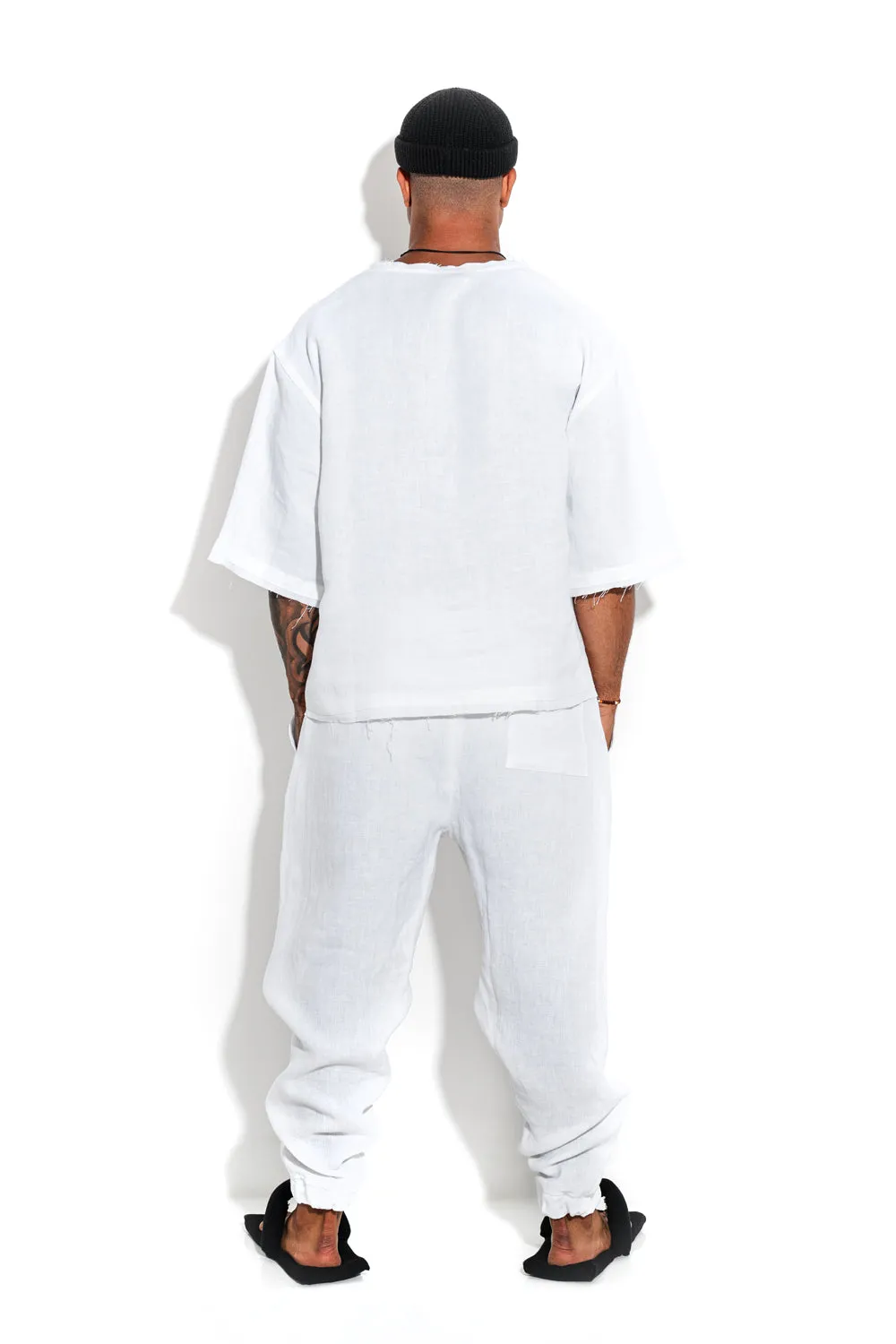Linen joggers sold by MDNT:45 product image thumbnail 2