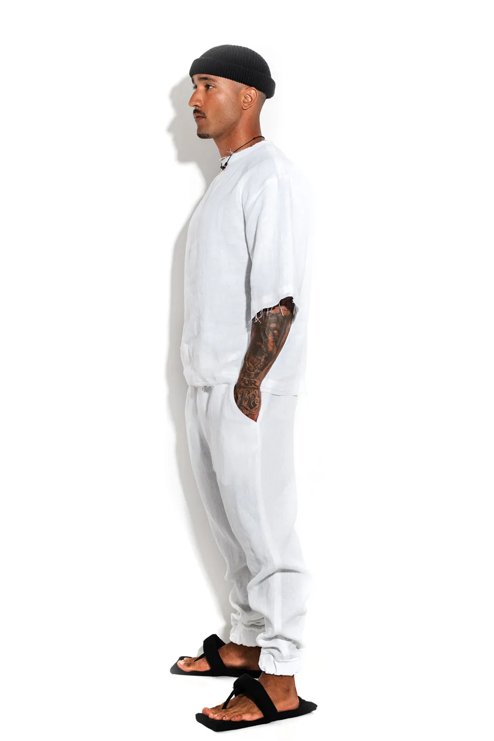 Linen joggers sold by MDNT:45 product image thumbnail 4