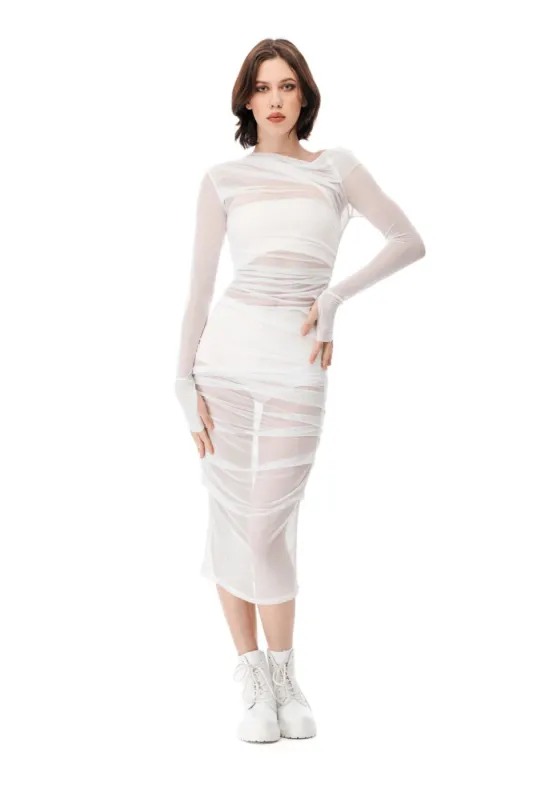 Viraya textured dress sold by MDNT:45